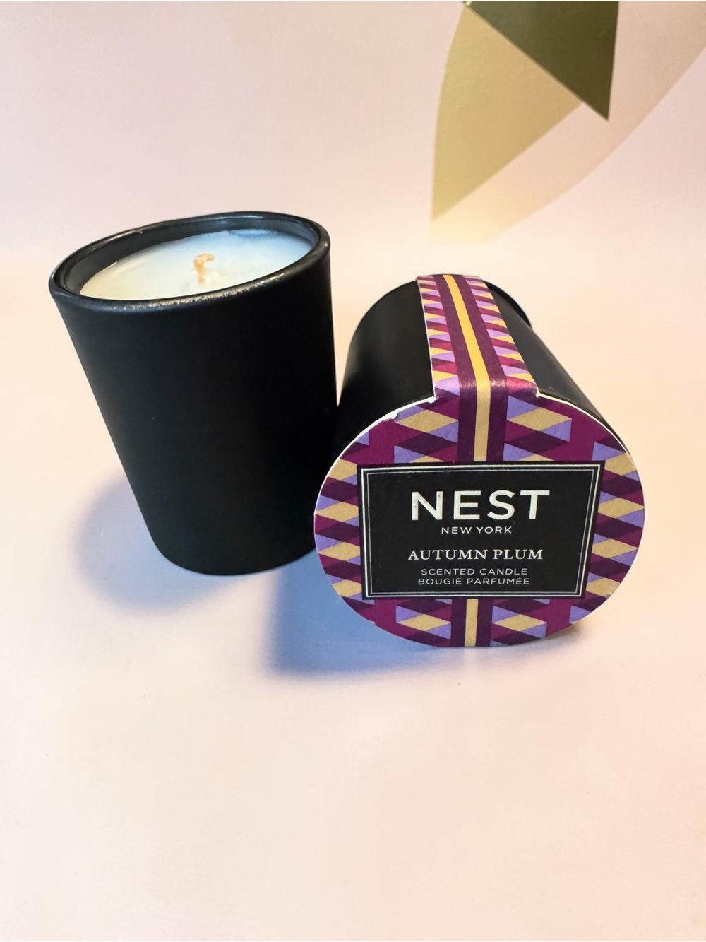 NEST New York Autumn Plum Votive Candle Unused